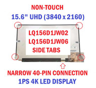 15.6"LED LCD Screen Compatible LQ156D1JW06 For Dell 0KY9JH UHD 3840x2160 non-tou