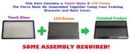 15.6" HD 1366x768 LCD Panel REPLACEMENT LED Screen Display Touch Digitizer and Bezel Frame Assembly HP Pavilion X360 Convertible 15-BK003DS 15-BK015NR 862644-001