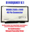 14.0" LED LCD Screen AUO B140QAN01.1 2560X1440 Display eDP 40 Pin Slim