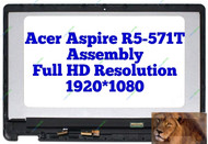 15.6" Acer Aspire R5-571TG-57YD R5-571TG-50RF LCD Touch Screen Replacement Bezel