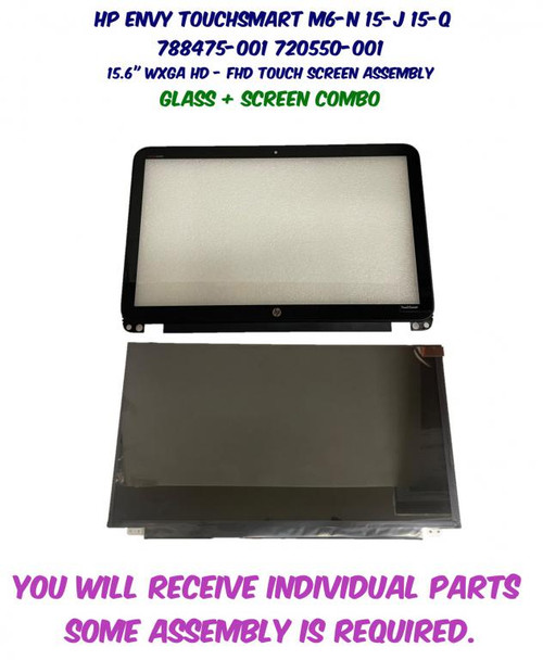 HP ENVY M6-N113DX LCD Display Touch Screen Assembly