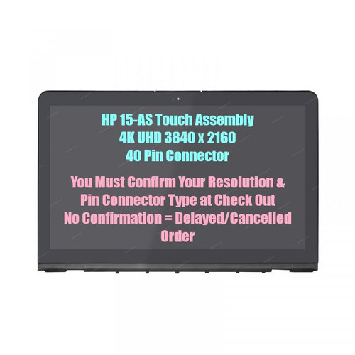 HP ENVY 15-AS151NR 15.6" UHD 4K IPS LCD LED Touch Screen Digitizer Assembly