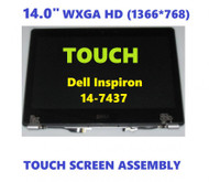 Dell Inspiron 14 7437 Laptop bezel Touch Glass Digitizer Assembly New