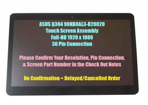 13.3'' FHD 1920x1080 LCD Display LED Screen with Touch Digitizer and Bezel Assembly for ASUS Q304 Q304U Q304UA Series