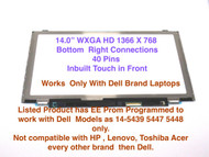 14.0" 1366x768 LED Screen DELL GJK57 LCD LAPTOP 0GJK57 HB140WH1-504 14-5447
