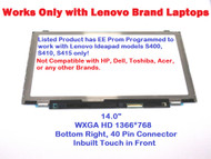 B140XTT01.0 AUO 14" HD New TOUCH LED LCD Screen Lenovo IdeaPad S410 S415