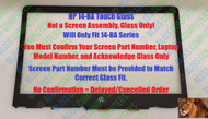 14" touch glass HP Pavilion X360 14-BA touch screen Digitizer Bezel