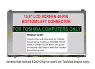 Laptop Lcd Screen For Samsung Ltn156at19-503 15.6" For Toshiba Laptop Only