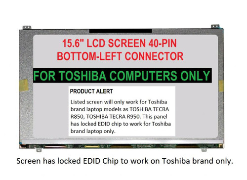15.6" 1366x768 LED Screen for TOSHIBA TECRA R850-S8519 LCD LAPTOP