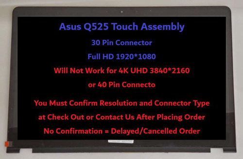 15.6" FHD LED LCD Touch Screen Digitizer Display Assembly for Asus Q505UA-BI5T7