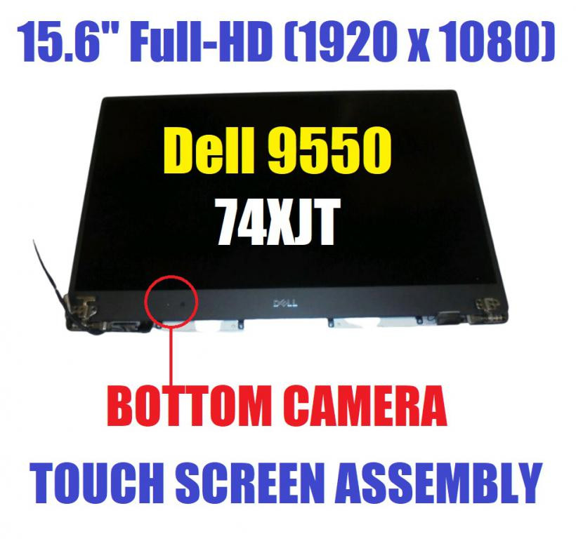 Original Complete Assembly for Dell XPS 9550 9560 Precision 5510 5520 P56F LCD Display 15.6 4K UHD 3840x2160 LCD Touch Screen Assembly X4G28 