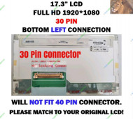 BLISSCOMPUTERS New Screen Replacement for B173HTN01.1, FHD 1920x1080, Matte, LCD LED Display