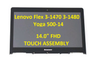 14" Lenovo 5D10K42173 FHD LED LCD Screen Digitizer Bezel Assembly