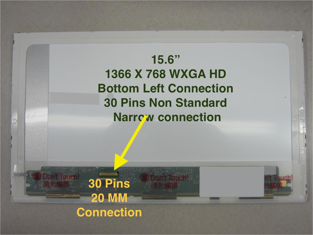 PC Parts Unlimited B140HAN01.3 HW4A 14 inch 1920x1080 FHD Matte 30 PIN TOP Bottom Brackets IPS
