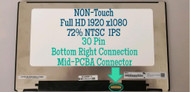 New BLISSCOMPUTERS LCD Display FITS - Dell D/PN 06HY1W 14.0" FHD LED WUXGA IPS Screen (Compatible) Non-Touch