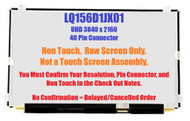 New Replacement 15.6" 4K UHD (3840x2160) LCD Screen IPS LED Display LQ156D1JX01 for Toshiba P000608500