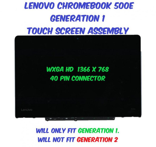 11.6" LCD Touch Screen Digitizer Assembly Lenovo 500e Chromebook 5D10Q79736