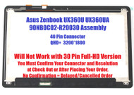 13.3" 3200x1800 ASUS Zenbook UX360U UX360UA LCD Touch Digitizer Assembly