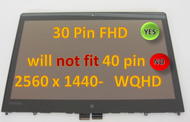 BLISSCOMPUTERS 14" FHD LCD Display Touch Screen Assemy for Lenovo ThinkPad Yoga 460 01AW135 01AW136(Only for Resolution 1920x1080)