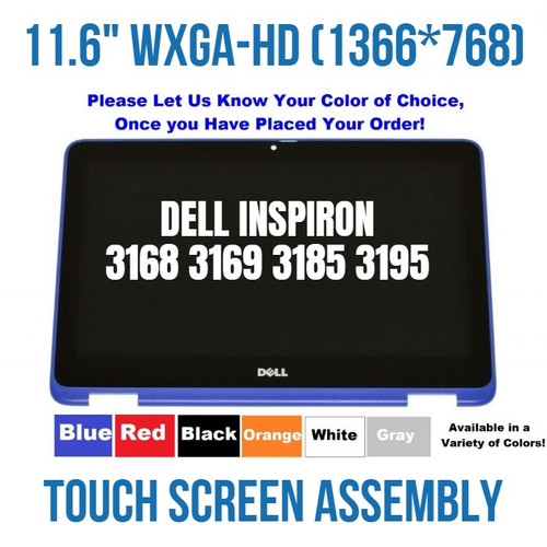 P14WK 11.6" Touch Screen Assembly Dell Inspiron 3168 i3168 Blue