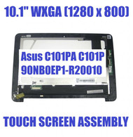 10.1" Touch Screen REPLACEMENT Touch Digitizer Glass LCD Display with Frame Bezel ASUS Chromebook C101P C101PA C101PA-DB02 C101PA-DS04