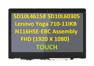 11.6" FHD 1080P LCD Touch Screen Digitizer Assembly Bezel Lenovo Yoga 710 710-11ISK 710-11IKB