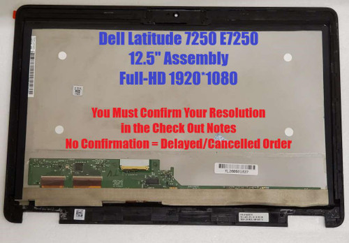 Dell Latitude E7250 LCD Touch Screen Panel JNK10 FHD Tested Warranty