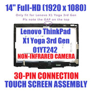 Lenovo ThinkPad X1 Yoga 3rd Gen 01YT242 14" LCD Display Touch Screen B140HAN03.1