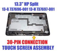 New Genuine 13.3" FHD LCD Screen Display Touch Digitizer Bezel Fame Assembly 737696-001 HP Split 13-g190la 13-G101XX x2