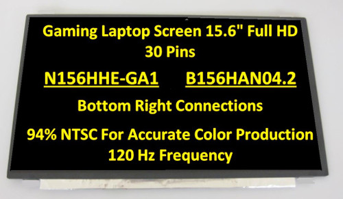 120hz Fhd Ips 15.6" Laptop Lcd Screen B156han04.2 Auo42ed 72%ntsc