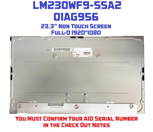 01AG955 23" LED LCD Display Screen Panel Replacement For Lenovo AIO NON-touch PC