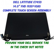 14" Dell Latitude E7450 FHD LED LCD Screen Display Full Assembly 2D73T 02D73T