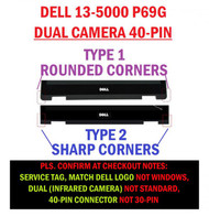 BLISSCOMPUTERS LCD Touch Screen Replacement for Dell 13 7368 7378 DP/N: 6NKDX 06NKDX digitizer LED Display Assembly FHD 13.3 (Round Bezel+Dual Webcam Holes)