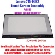 BLISSCOMPUTERS 14'' Laptop LCD LED Screen+Touch Digitizer Assembly for Lenovo Yoga 710 14 Yoga 710-14 Yoga 710-14IKB LP140WF7-SPB1