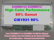 BLISSCOMPUTERS 15.6" 1920x1080 LVDS 40PIN CIE1931 95% FHD LCD Screen for AUO B156HW01 V7 B156HW01 V.7