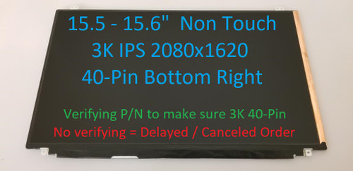 15.6" 3K 2880x1620 LCD Panel IPS LED Screen Display VVX16T028J00 Non Touch Lenovo Thinkpad W550S W540P W540 T540P UX51 W550