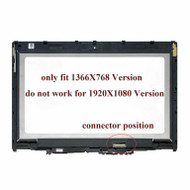 BLISSCOMPUTERS New Genuine 12.5" HD (1366x768) LCD Screen LED Display + Touch Digitizer + Touch Control Board + Bezel Frame Assembly for Lenovo ThinkPad Yoga 260 FRU: 01AX903