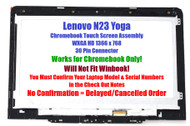5D68C09575 11.6" HD LCD Touch Screen Digitizer REPLACEMENT Assembly Bezel Lenovo Chromebook N23 Yoga