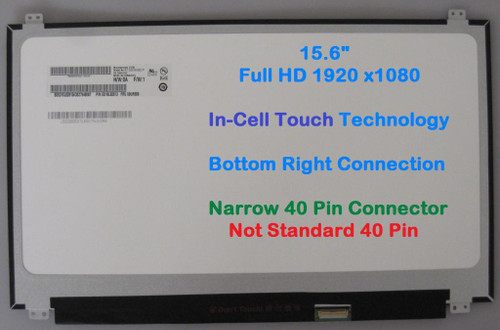 New REPLACEMENT 15.6" FHD 1920x1080 in-Cell Touch Screen Display Panel Matte 01LW115 Lenovo ThinkPad T580 20L9