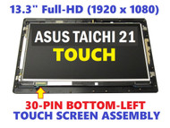 11.6" 1920x1080 Full Screen with LCD Screen & Touch Digitizer Panel & Back Cover and Hinges REPLACEMENT ASUS TAICHI 21 Dual Display