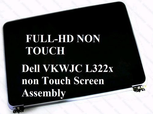 BLISSCOMPUTERS 13.3" 1366x768 LCD LED Display Screen + Hinge + Bezel + A B Case Full Assembly for Dell XPS 13 L322X DD0D13LC010 (D13 LVDS Cable)