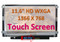 11.6" 1366x768 HD IPS LED LCD Display Touch Screen eDP 40 Pin Lenovo Chromebook N22 LP116WH8(SP)(C1)