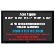 15.6" 1366x768 Touch Glass Panel Digitizer Panel LCD Display Screen Assembly Acer Aspire V5-572P-6417 6610 V5-572P-6646