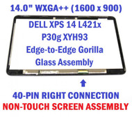 BLISSCOMPUTERS 14" 1600x900 LCD Display Screen Full Assembly + AB Case + Frame Replacement for Dell XPS 14 L421X