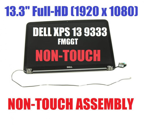 BLISSCOMPUTERS 13.3" 1920x1080 LCD Display Screen Full Assembly + AB Case + Frame Replacement for Dell XPS 13 9333