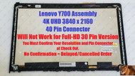 BLISSCOMPUTERS New Genuine 15.6" UHD LCD Screen IPS LED Display + Touch Digitizer + Bezel Frame + Touch Control Board Assembly for Lenovo ideapad FRU: 5D10K37620