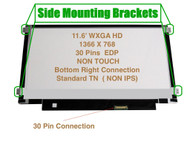 BLISSCOMPUERS New Screen for DELL Inspiron 11-3162 11.6" HD WXGA EDP Slim HD LED LCD Replacement LCD Screen Display