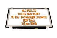 BLISSCOMPUERS New LCD Screen for NV140FHM-N49 FHD 1920x1080 IPS Replacement LCD LED Display Panel