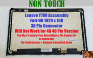 15.6" Full HD 1080P IPS LED LCD Screen Front Glass Assembly Bezel Lenovo Ideapad Y700-15ISK 80NV005EUS Non Touch