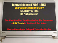 13.3" Full HD 1080P IPS LED LCD Display Screen Panel REPLACEMENT Lenovo Ideapad 710S-13IKB 80VQ001VUS 80VQ003FUS